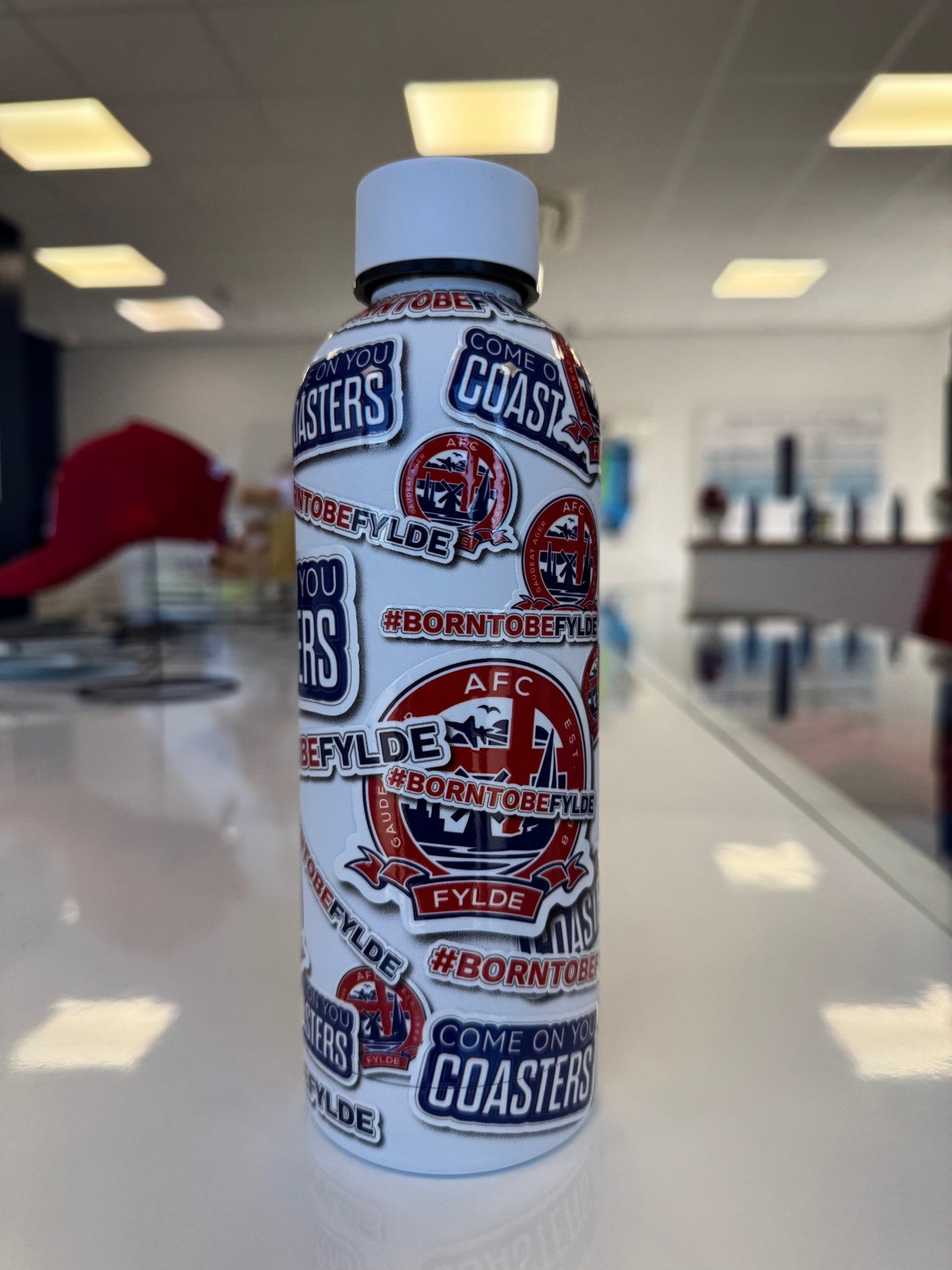 AFC Fylde Stainless Steel bottle